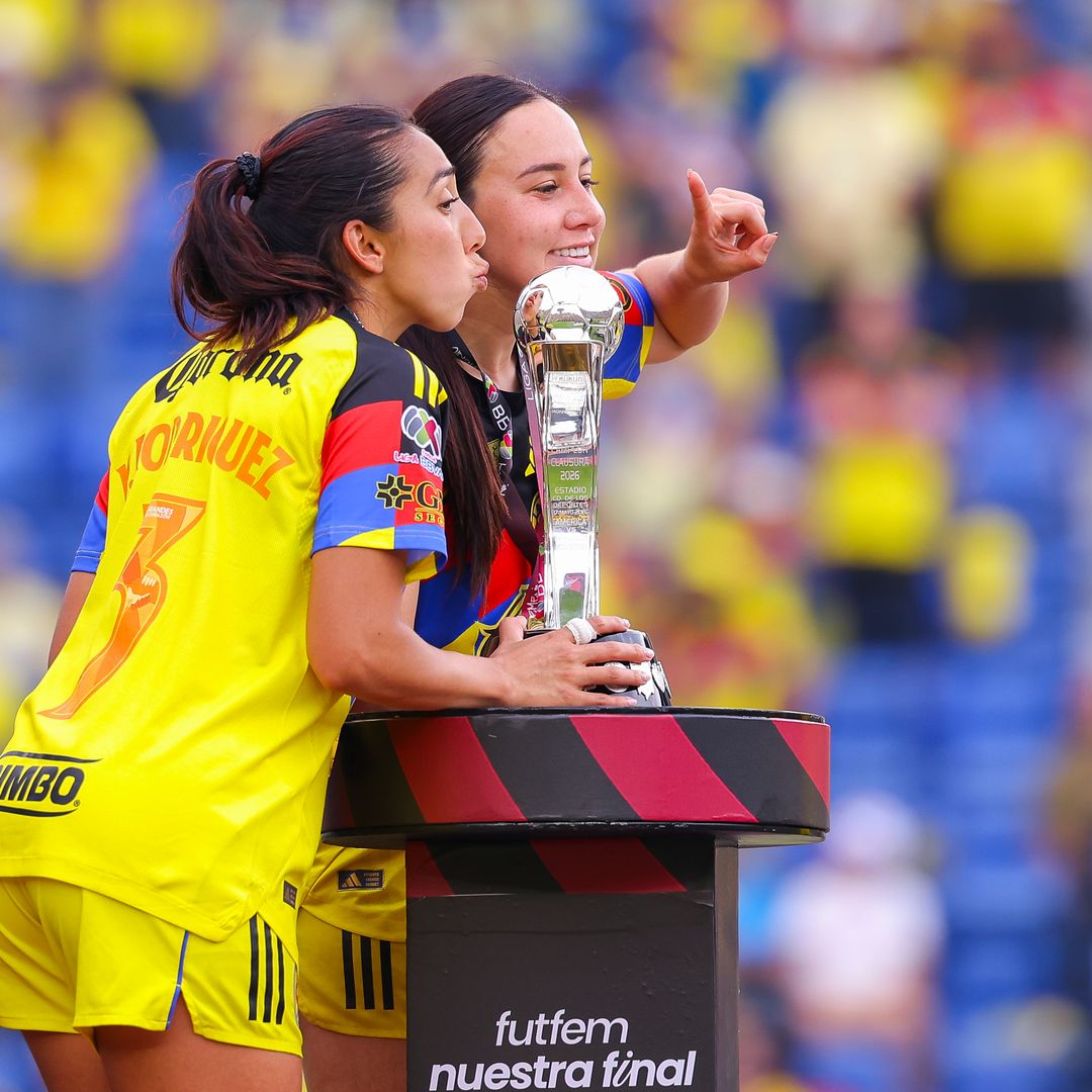 Jugadoras del América Femenil, tras un partido de la Liga MX
